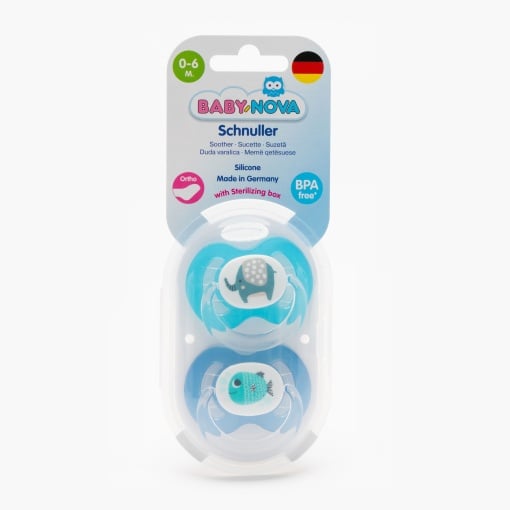 Babynova Suzete Ortodontice Silicon 0-6 Luni Pachx2 Buc 20004