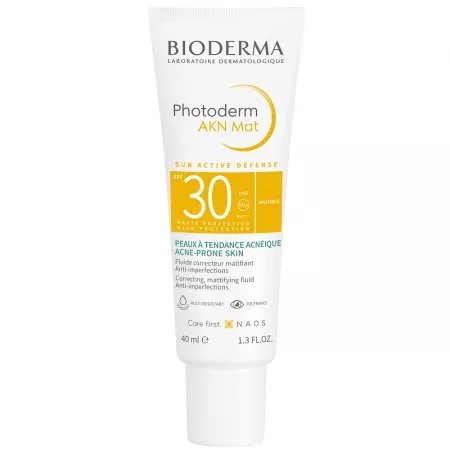Fluid matifiant si corector Akn Mat SPF30 Photoderm, 40 ml, Bioderma