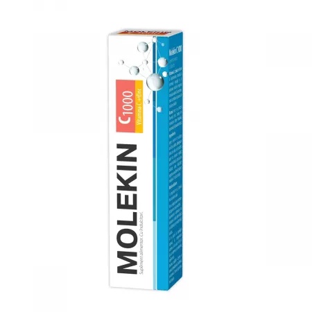 Molekin C 1000 + Zn, 20 comprimate efervescente, Zdrovit