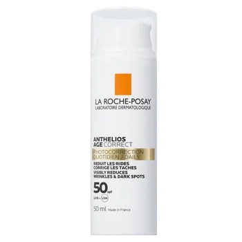 Anthelios Age Correct - Crema cu protecție solara SPF 50 pentru fata, 50 ml, La Roche-Posay
