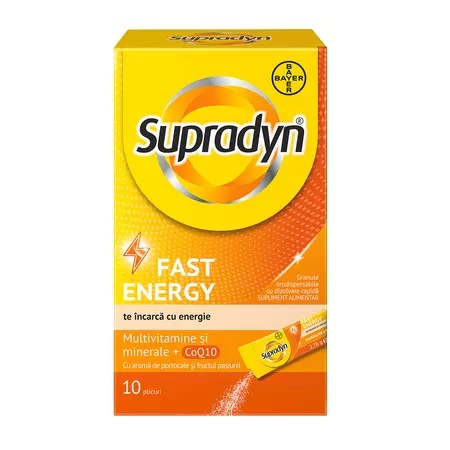 Supradyn Fast Energy Coenzima Q10 Ctx10 Plicuri