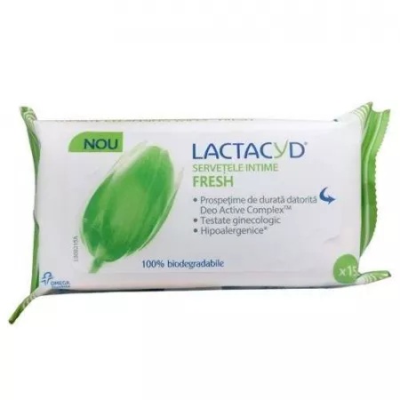 Lactacyd Servetele Intime Fresh Pachx15 Buc