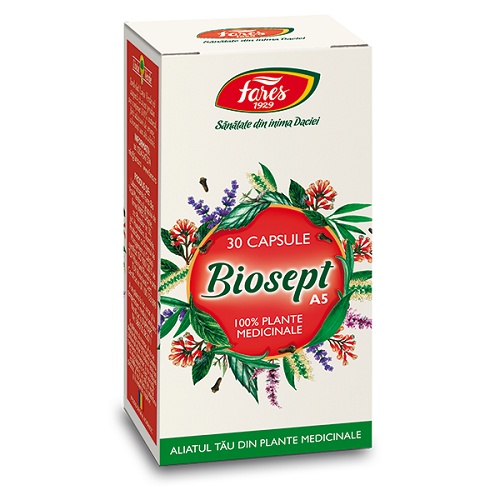 Biosept A5, 30 capsule, Fares