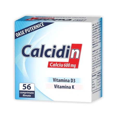 Calcidin, Calciu 600mg, 56 comprimate, Zdrovit