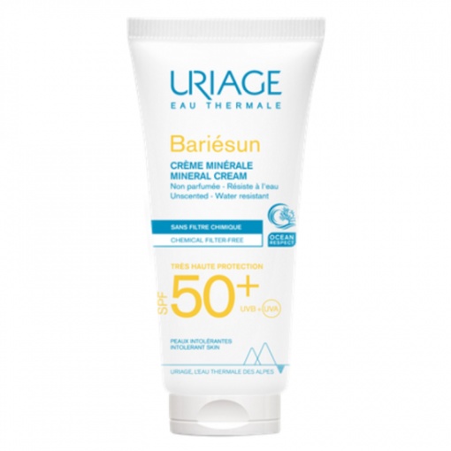 Crema minerala SPF 50+ Bariesun, 100 ml, Uriage