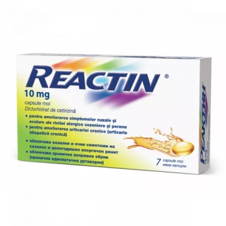 Reactin 10 mg, 7 capsule moi, McNeil