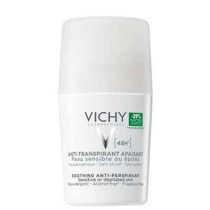 Deodorant roll-on antiperspirant fara parfum 48h, 50 ml, Vichy