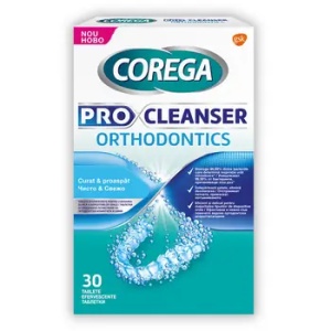 Corega Pro Cleanser Orthodontics Ctx30 Tbl