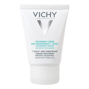 Deodorant crema tratament impotriva transpiratiei abundente cu eficacitate 7 zile, 30 ml, Vichy