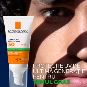 Gel-crema cu efect uscat SPF 50+, Anthelios, 50 ml, La Roche-Posay - Img 2