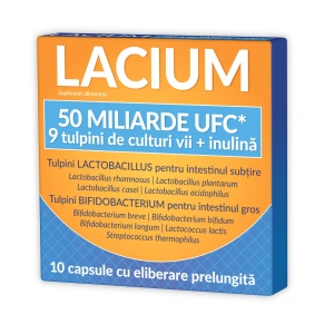Lacium, 50 miliarde UFC, 10 capsule, Zdrovit