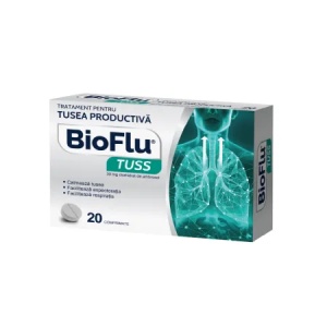 Bioflu Tuss 30 mg, 20 comprimate, Biofarm