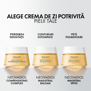 Crema de zi redensifianta cu efect de lifting pentru ten uscat Neovadiol Compensating Complex, 50 ml, Vichy - Img 9