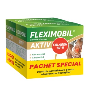 Pachet Fleximobil Aktiv, 2 x 60 comprimate filmate, Fiterman