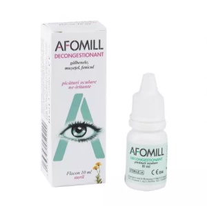 Afomill picaturi oculare decongestionante, 10 ml