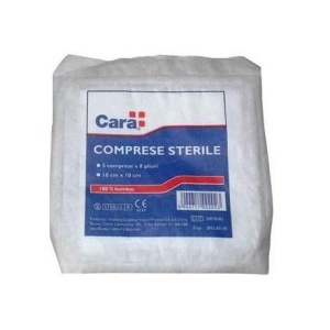 Cara Comprese Sterile 10cm/10cm Ctx20 Buc