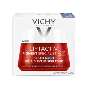 Crema de noapte antirid, antipete pigmentare cu retinol pur si niacinamida Liftactiv B3, 50 ml, Vichy - Img 2