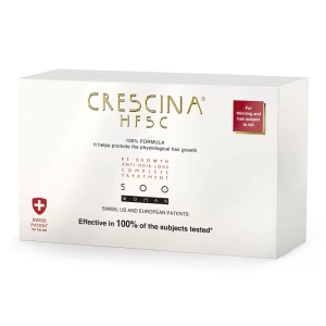 Tratament complet CRESCINA Transdermic Re-Growth HFSC 500 WOMAN, 10 fiole + 10 fiole