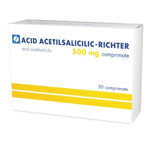 Acid acetilsalicilic-Richter 500mg, 30 comprimate, Gedeon Richter