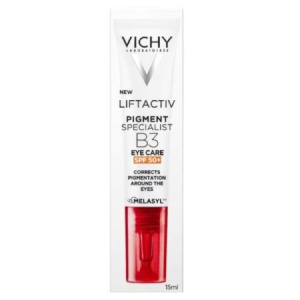 Crema cu efect antirid pentru conturul ochilor cu SPF 50+ Liftactiv B3, 15 ml, Vichy