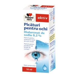 Picaturi ochi Hialuronat de sodiu 0.2%, 10ml, Doppelherz