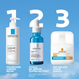 Serum de fata cu protectie solara SPF 50+ Nuanta Medium Natural Anthelios UVAir, 50 ml, La Roche-Posay - Img 5