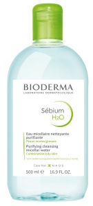 Solutie micelara ten mixt si gras H2O Sebium, 500 ml, Bioderma