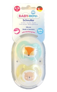 Babynova Suzete Ortodontice Silicon 6-18 Luni Pachx2 Buc 20005