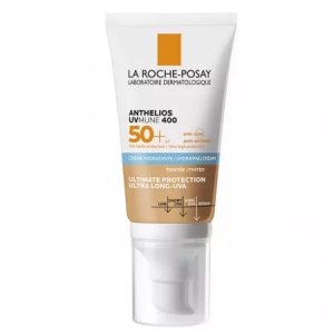 Crema hidratanta cu pigment de culoare pentru protectie solara SPF 50+ Anthelios UVmune, 50 ml, La Roche-Posay