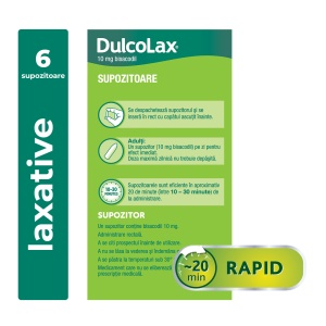 Dulcolax, 10 mg, 6 supozitoare, Sanofi - Img 3