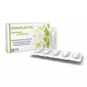 Hemoplop Tis supozitoare, 10 bucati, Tis Farmaceutic