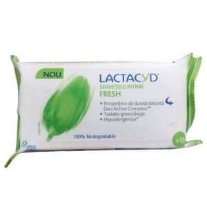 Lactacyd Servetele Intime Fresh Pachx15 Buc