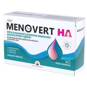Menovert Ha ovule vaginale , 10 bucati, Sun Wave Pharma