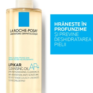Ulei de dus hidratant Lipikar AP+, 400 ml, La Roche-Posay - Img 2