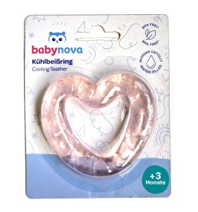 Babynova Inel Dentitie Racoritor Stea/Inima 3+ 31508