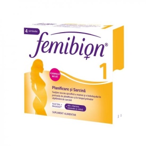 Femibion 1 - Planificare si Sarcina, 28 cpr. filmate