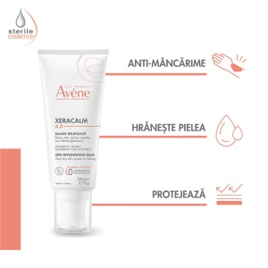 Balsam relipidant pentru pielea uscata predispusa la dermatita atopica sau prurit XeraCalm AD, 200 ml, Avene - Img 3