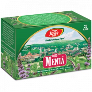 Ceai de menta D 125, 20 plicuri, Fares