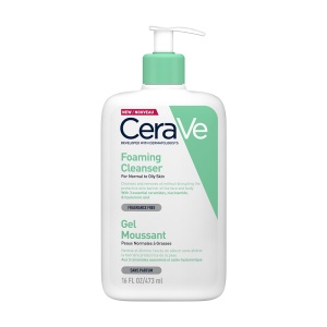 Gel de curatare spumant pentru piele normal-grasa, 473 ml, CeraVe