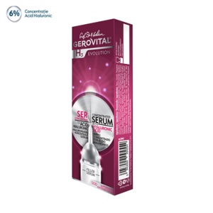Ser Gerovital H3 Evolution cu acid hialuronic concentratie 6%, 10 ml