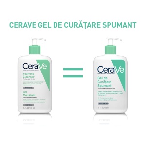 Gel de curatare spumant pentru piele normal-grasa, 473 ml, CeraVe - Img 2
