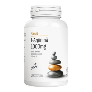L-arginina 1000 mg, 30 comprimate filmate, Alevia
