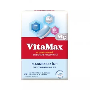 Vitamax Magneziu 3 In 1 Ctx30 Cpr
