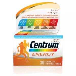 Centrum Energy de la A la Zinc, 30 comprimate