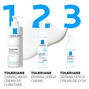 Crema de fata hidratanta, calmanta si reparatoare Toleriane Dermallergo, 40 ml, La Roche-Posay - Img 4