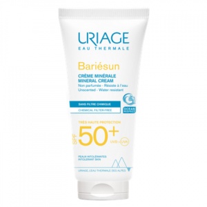 Crema minerala SPF 50+ Bariesun, 100 ml, Uriage