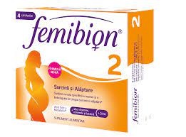 Femibion 2 sarcina si alaptare, 28 cpr. + 28 cps.