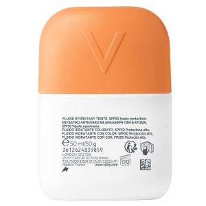 Fluid hidratant colorat cu protectie solara SPF 50 Nuanta Light Capital Soleil UV Aqua, 50 ml, Vichy - Img 3