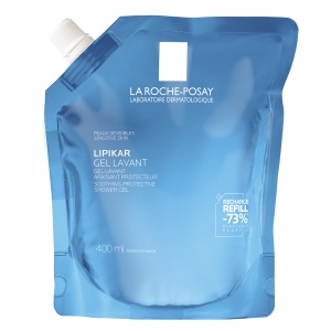 Rezerva Gel de curatare calmant pentru pielea sensibila sau uscata Lipikar, 400 ml, La Roche-Posay