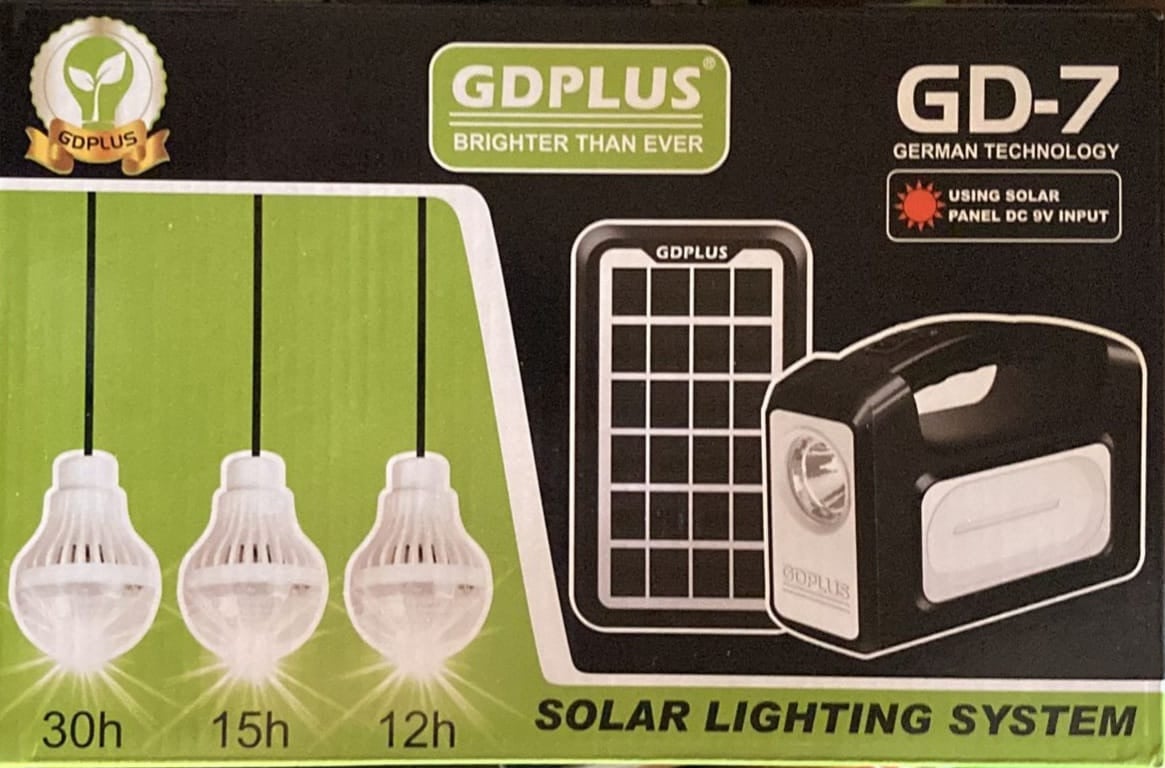 Kit Lanterna Cu Panou Solar Becuri Led Gdplus Gd